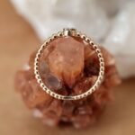 Vintage 9 karaat massief gouden cluster ring met diamanten
