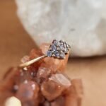 Vintage ring massief goud 9 karaat met tanzaniet