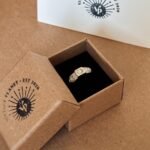 Vintage ring massief goud 9 karaat met opaal