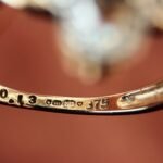 VIntage 9 carat solid gold ring with hallmark 375