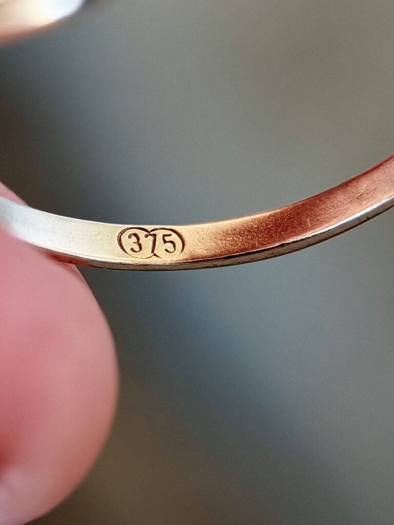 vintage 9k gold ring hallmark 375