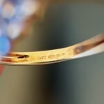 vintage 9k gold ring hallmark 375 with maker’s mark