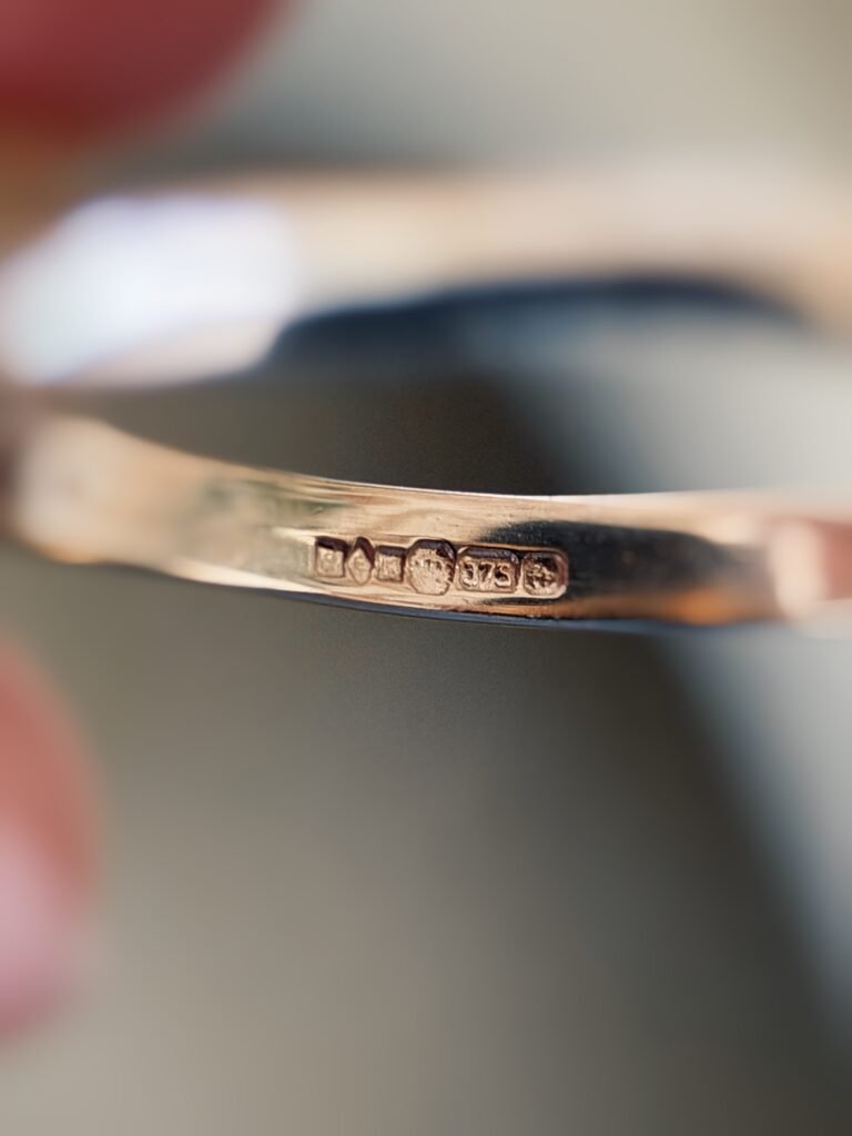 Vintage 9 Carat Gold Ring with English Hallmarks